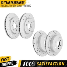 Front Rear Brake Disc Rotors Set For 2005 2006 2007 2008- 2012 Nissan Pathfinder