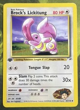 1st Edition Brock’s Lickitung 41/132 - Gym Heroes - Light Play on eBay