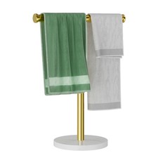 Gold Hand Towel Holder Freestanding Stand Bathroom Vanity Countertop Rack