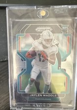 2021 Panini Chronicles - Prizm Black Jaylen Waddle #PB-10 Silver Prizm (RC)