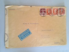 WWII 1943 Denmark to Switzerland Airmail Censored Cover - Nazi OKW Frankfurt Tap