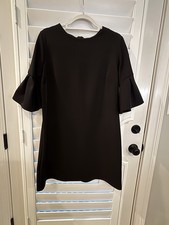 Black Bell Sleeve Shift Dress, Size Medium