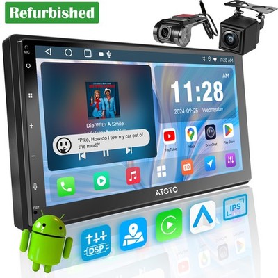 ATOTO A5L 7'' 2Din Android Car Stereo Carplay Gen AI 24B-EQ  + Rear & Front Cam