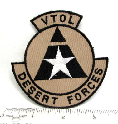 Vintage VTOL Desert Forces Jacket Patch Virtual Reality VR Flight Simulation