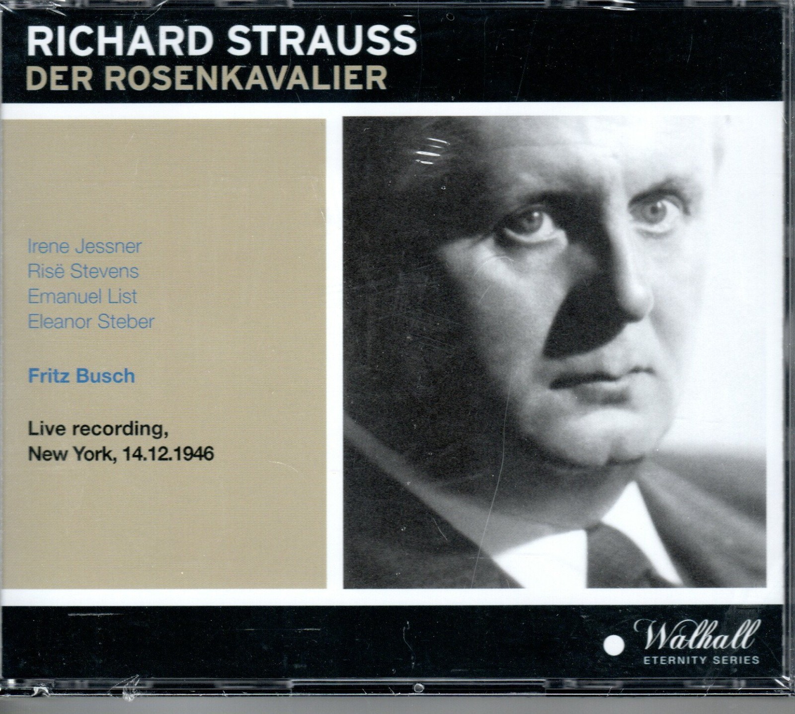 R STRAUSS - DER ROSENKAVALIER - JESSNER - STEVENS - LIST - BUSCH - MET 1946