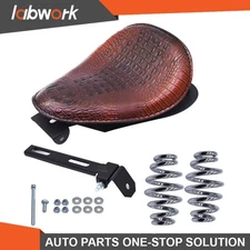 Labwork Motorcycle Spring Bracket Solo Seat W/Base Kit For Bobber Chopper Yamaha