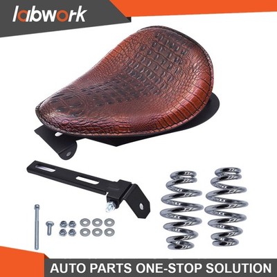 Labwork Motorcycle Spring Bracket Solo Seat W/Base Kit Bobber Chopper For Yamaha