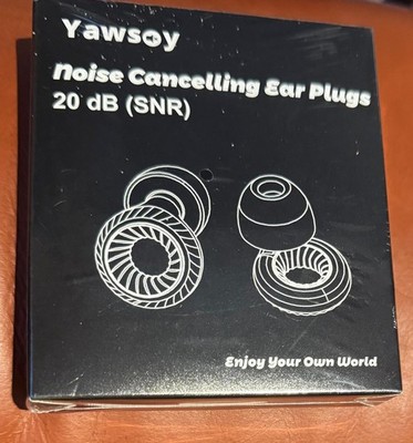 Yawsoy Reusable Ear Plugs for Concerts Noise Reduction 20dB Musicians DJs NEW