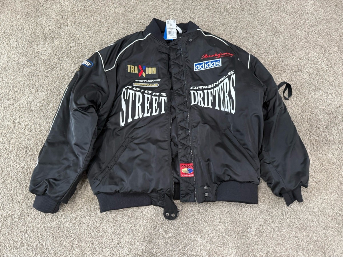 adidas Originals Women's Rasant Moto Bomber Jacket in black Size