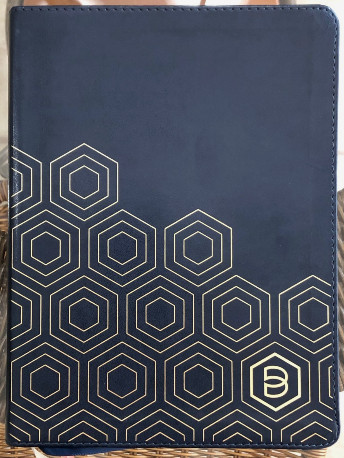 One Step Closer Bible NLT Navy Blue Candace Cameron Bure + Unused Tabs LIKE NEW