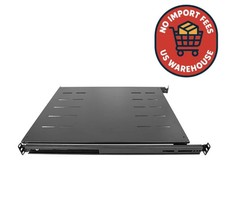 Sliding Fixed Rack Server Shelf 1U 19" 4 Post Rack Mount-Adjustable 24"-32"