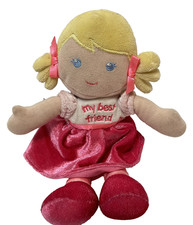 Garanimals Small Plush Doll Lovey My Best Friend Blonde Hair Blue Eyes Girl 8 in