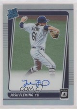 2021 Donruss Optic Rated Rookie Signatures Holo Prizm Josh Fleming Auto sh7