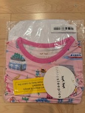 Little Sleepies Pink Weekend in Paris Two-Piece Short Sleeve Pajama Set 2T