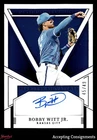 2025 Panini National Treasures Peerless Blue #17 Bobby Witt Jr. AUTO 45/49