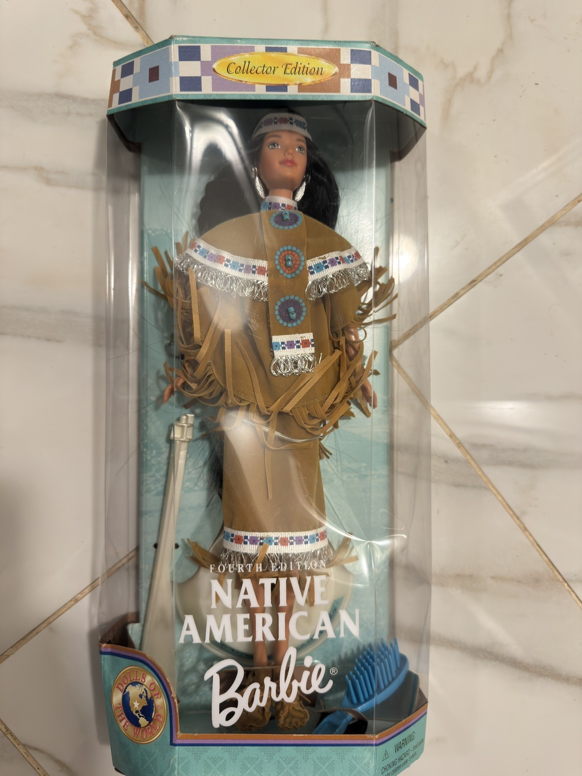 NATIVE AMERICAN BARBIE #4 Dolls of the World #18558 Mattel