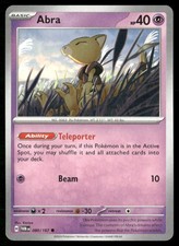 Abra 080/167 Common Twilight Masquerade Pokemon Near Mint