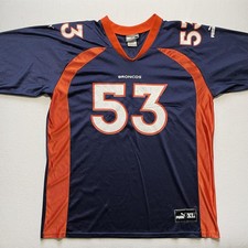 Vintage Bill Romanowski Denver Broncos Jersey Mens XL Puma NFL Football USA 90s