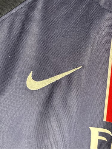 Nike Paris Saint Germain Camicia Uomo Blu Medio 2015-16 Home Manica Corta Drifit - Foto 3 di 13