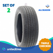 Set Of 2 Used 23555r19 Continental Crosscontact Lx Sport 101h - 7.532