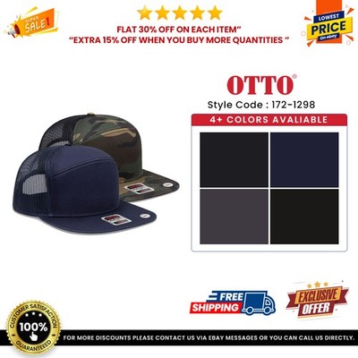OTTO CAP ''OTTO SNAP'' 7 Panel Pro Style Mesh Back Trucker Snapback Hat - 172-1298
