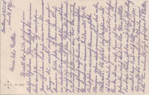 Ansichtskarte  Junge Mädchen Künstlerkarte Bank Uniform Stilles Glück 1918 - Bild 3 von 3