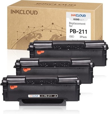 3Pack Compatible PB-211 Toner Cartridge Black Replacement for IKC-PB-211-3P 