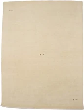 Pictorial Tribal Oatmeal Modern Rug 9X12 Gabbeh Decor Wool Carpet