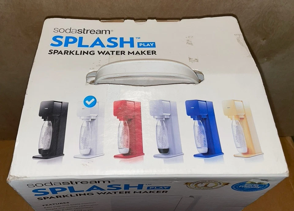 Sodastream Splash Play Sparkling Water Maker + 14.5oz CO2 Bottle New Open Box - Image 2 of 4