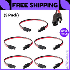 5Pcs 12" 12Gauge 12V 2 Pin Quick Disconnect Wire Harness SAE Connector Cable