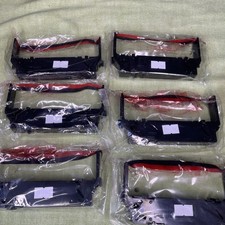6 Pack ERC-30 ERC-34 ERC-38 POS Printer Ribbon Black Red Epson