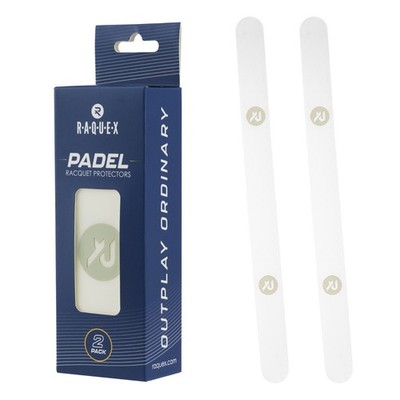 Padelschläger Rahmenschutzband transparent 2er Pack universelle Passform keine Rückstände Raquex