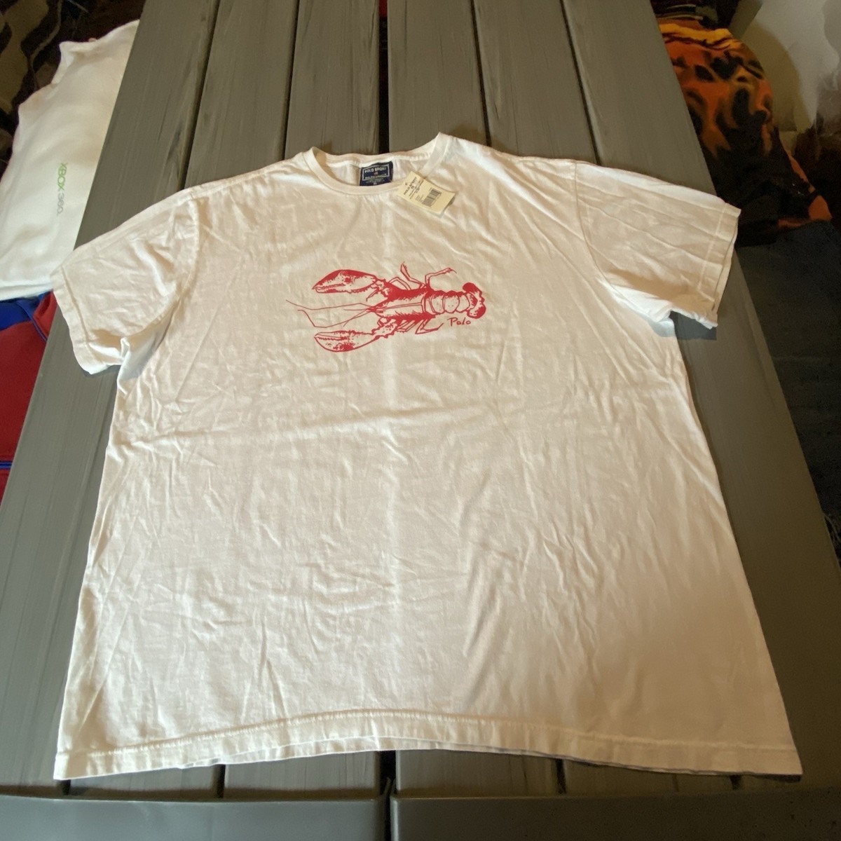 藤*様 Polo Ralph Lauren Tシャツ 白 Lサイズ ポロラルフロ POLO RALPH LAUREN Big & Tall Cotton Jersey V-Neck T-Shirt White