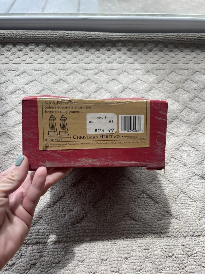 Salero y pimentero Pfaltzgraff Christmas Heritage Foto 3 de 4