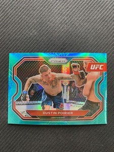 Dustin Poirier 2021 Panini Prizm UFC Teal Refractor Card /49 #128 A260