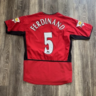 Youth Kids Nike Manchester United 2002/2003 Jersey #5 Rio