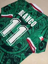 MEXICO MUNDIAL 98 C. BLANCO SIZE  -M- AUTHENTIC SHIRT ABA SPORT NEW WITH TAGS