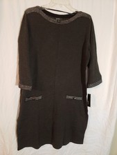 Women's Alyx Gray Sparkle Sweater Dress Size XL (H365)