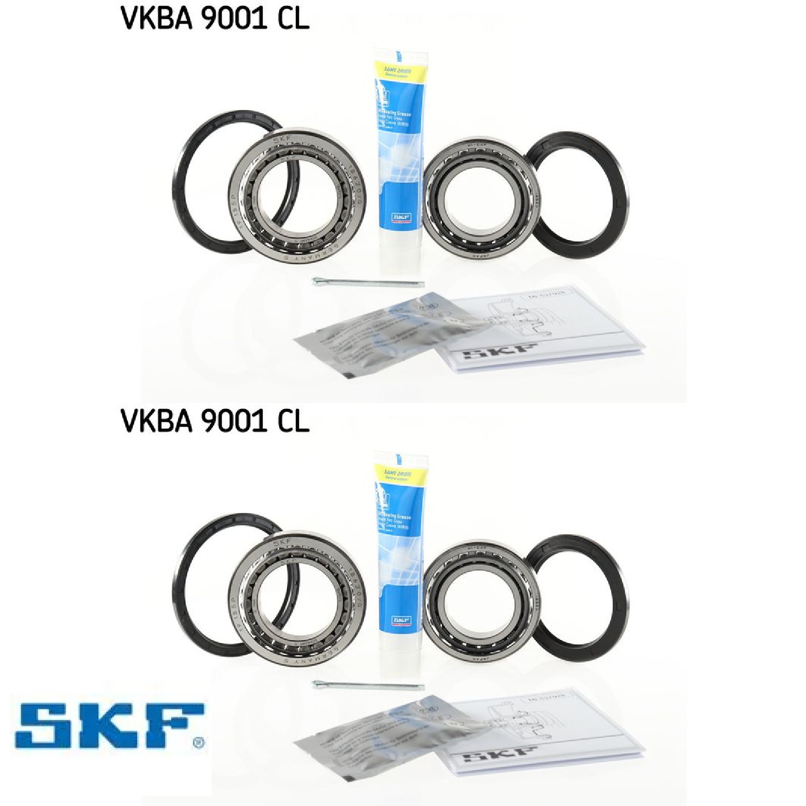 SKF Radlagersatz mit Wellendichtring VKBA 9001 CL Position Hinterachse Höhe 88mm Länge 158mm Breite 158mm - OE Qualität - Bild 2