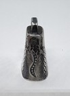 Old Pawn Vintage Native American Sterling Silver Stamped Ringing Bell Pendant — photo 4