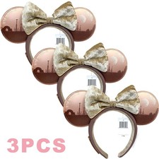 3PCS Disney Parks Star Wars Sands Of Tatooine Loungefly Minnie Ears Headband US