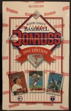 1993 Donruss Series 2 Sealed Hobby Box Chipper Jones / Piazza RC Chase 36 Packs