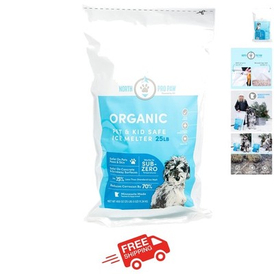 Pet-Friendly Ice Melt - Fast Acting Magnesium Chloride Formula, Safer for Pets &