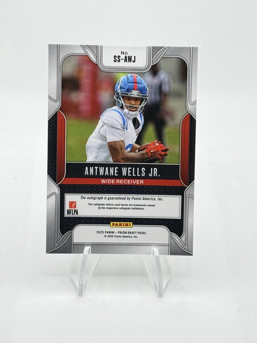 2025 Panini Prizm Draft Picks Antwane Wells Jr. Signatures Auto