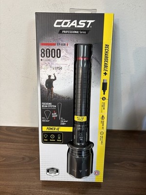 BRAND NEW COAST XP46R PRO SERIES 8000 Lumens RECHARGEABLE FLASHLIGHT FREE SHIP!