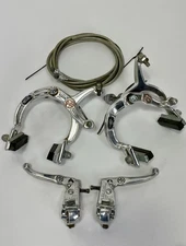 Vintage Mongoose Pro Class Silver BMX Brakes W/ Levers Old School Racing Cru Rad