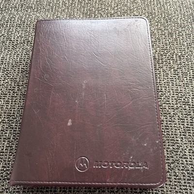 Vintage Motorola Dailey Planner In Leather Zip