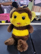 Vintage R Dakin Bee Bumble Bee 1980 Plush Nutshell Filled 9"