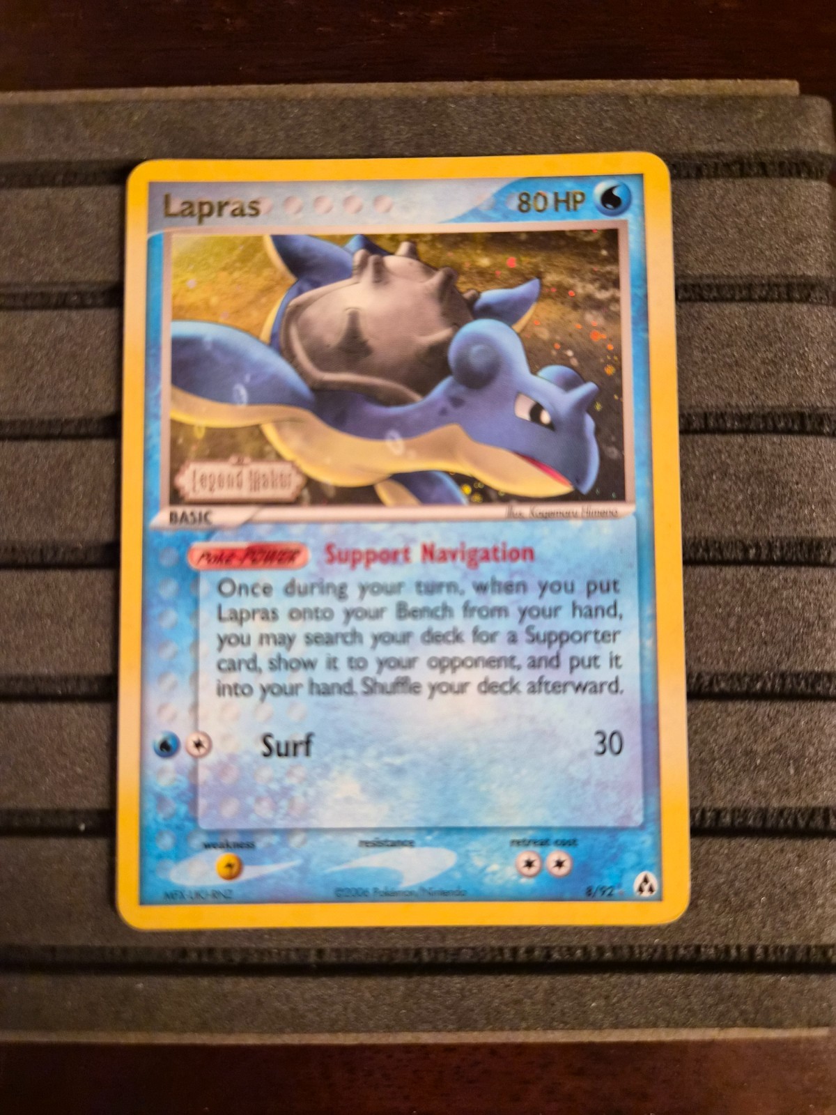 Pokemon TCG Lapras 8/92 Legend Maker Reverse Holo LP