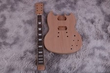 DIY SG Electric Guitar Kit Unfinshed Mahogany Body Rosewood Fretboard